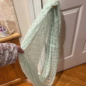 Elegant Lace Knit Shawl